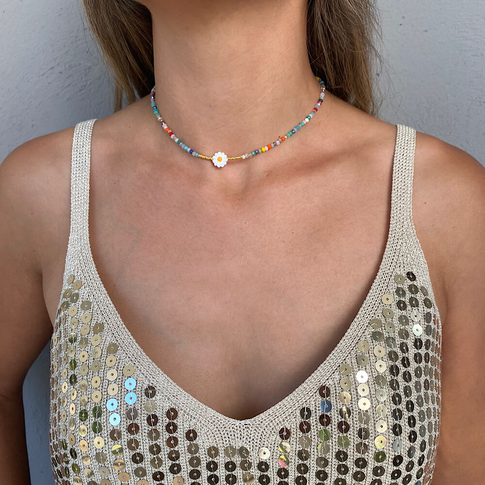 COLLAR FLOR MULTICOLOR