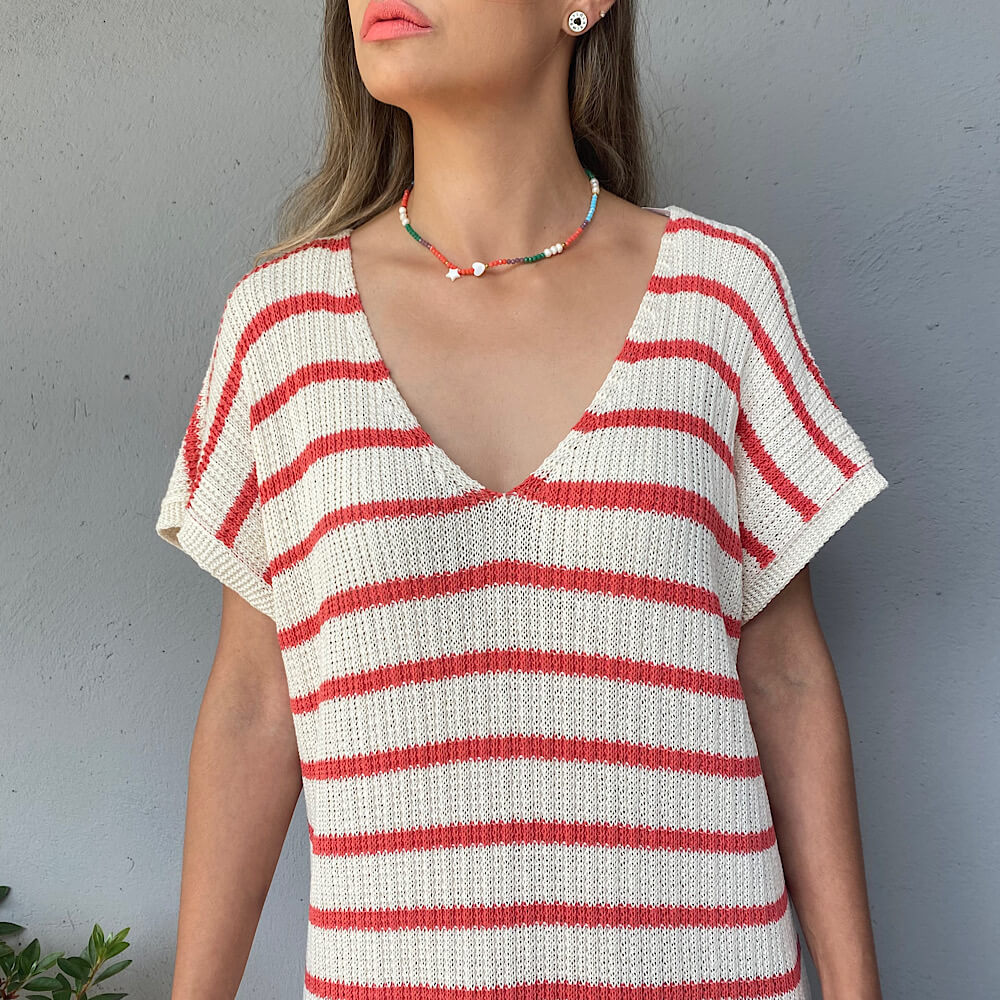 VESTIDO POMPEYA RAYAS