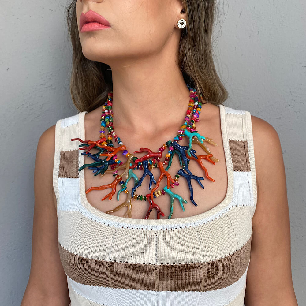 COLLAR CORALES MULTICOLOR