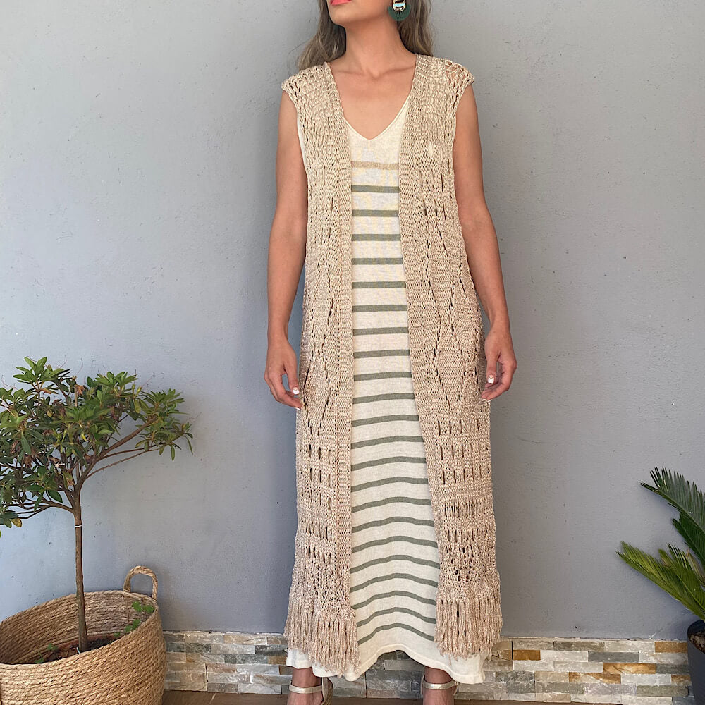 JUNCAL VESTIDO RAYA FINA