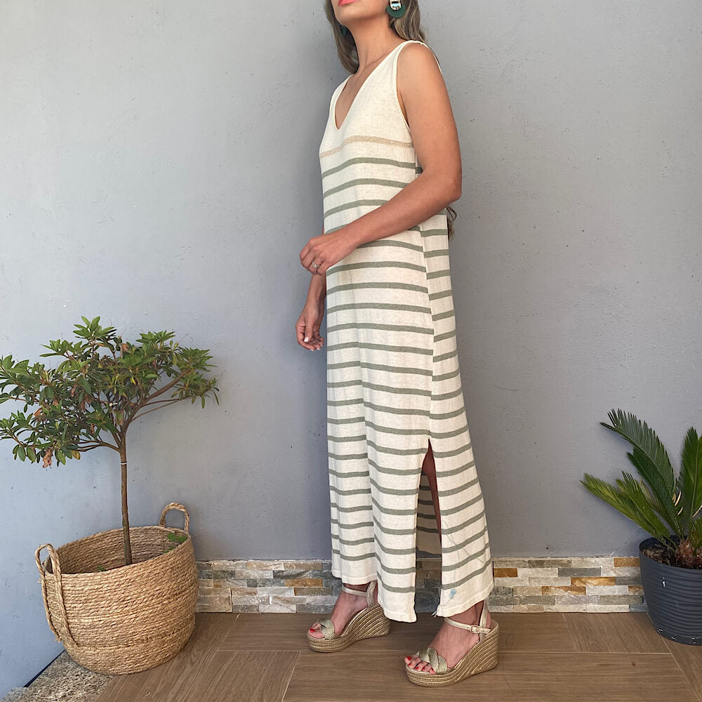 JUNCAL VESTIDO RAYA FINA