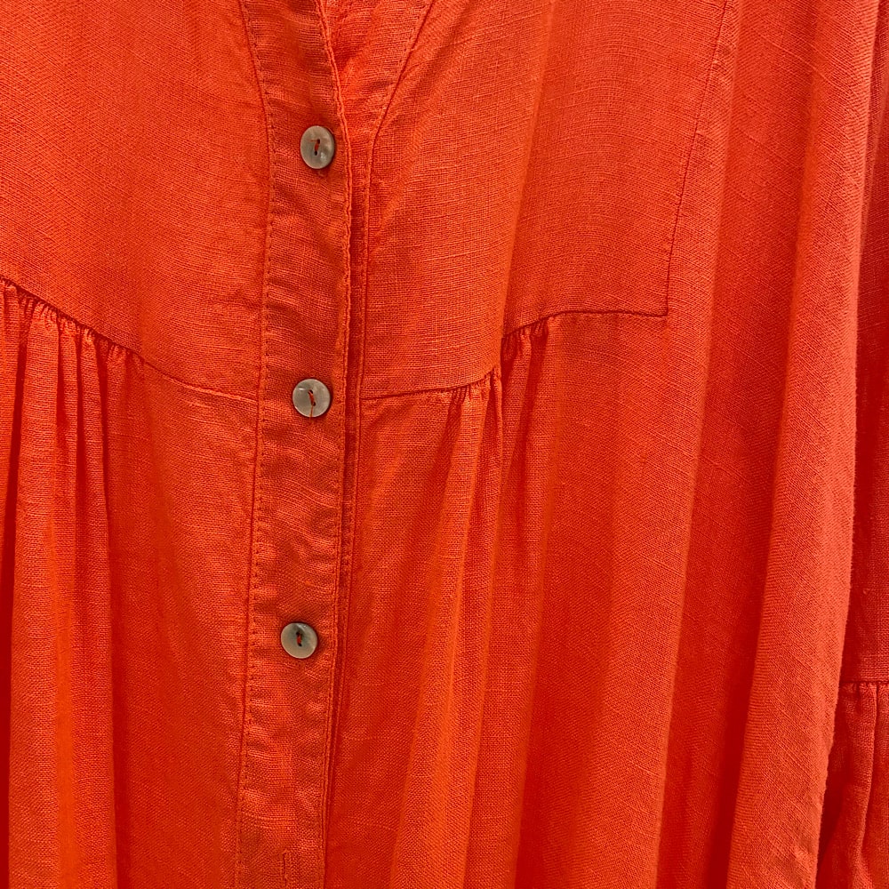 VESTIDO CAMISERO MIDI LINO
