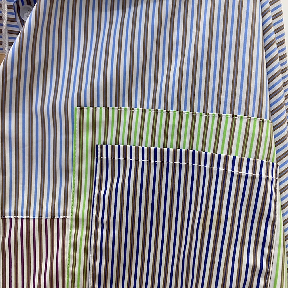 W5745 CAMISA RAYAS OVERSIZE