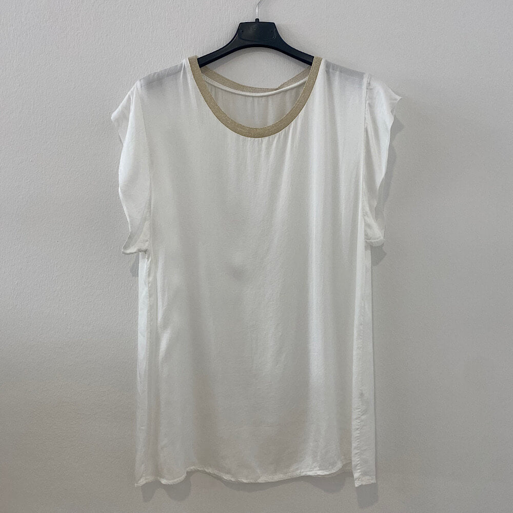31142 BLUSA ASEDADA C/REDONDO