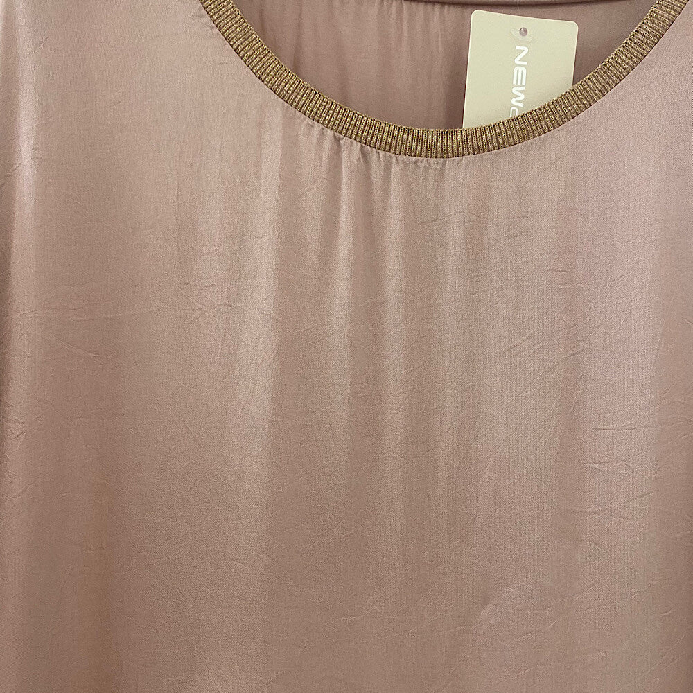 31142 BLUSA ASEDADA C/REDONDO