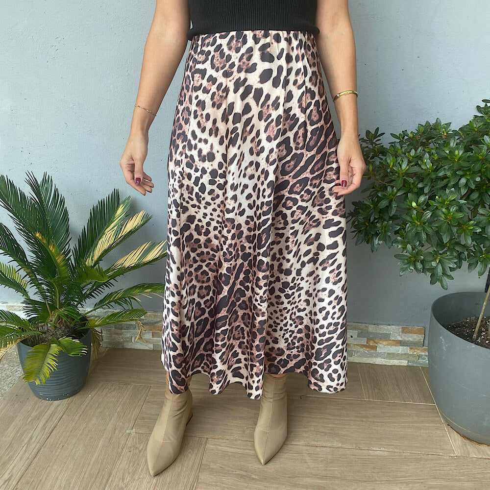 LEA FALDA LEOPARDO