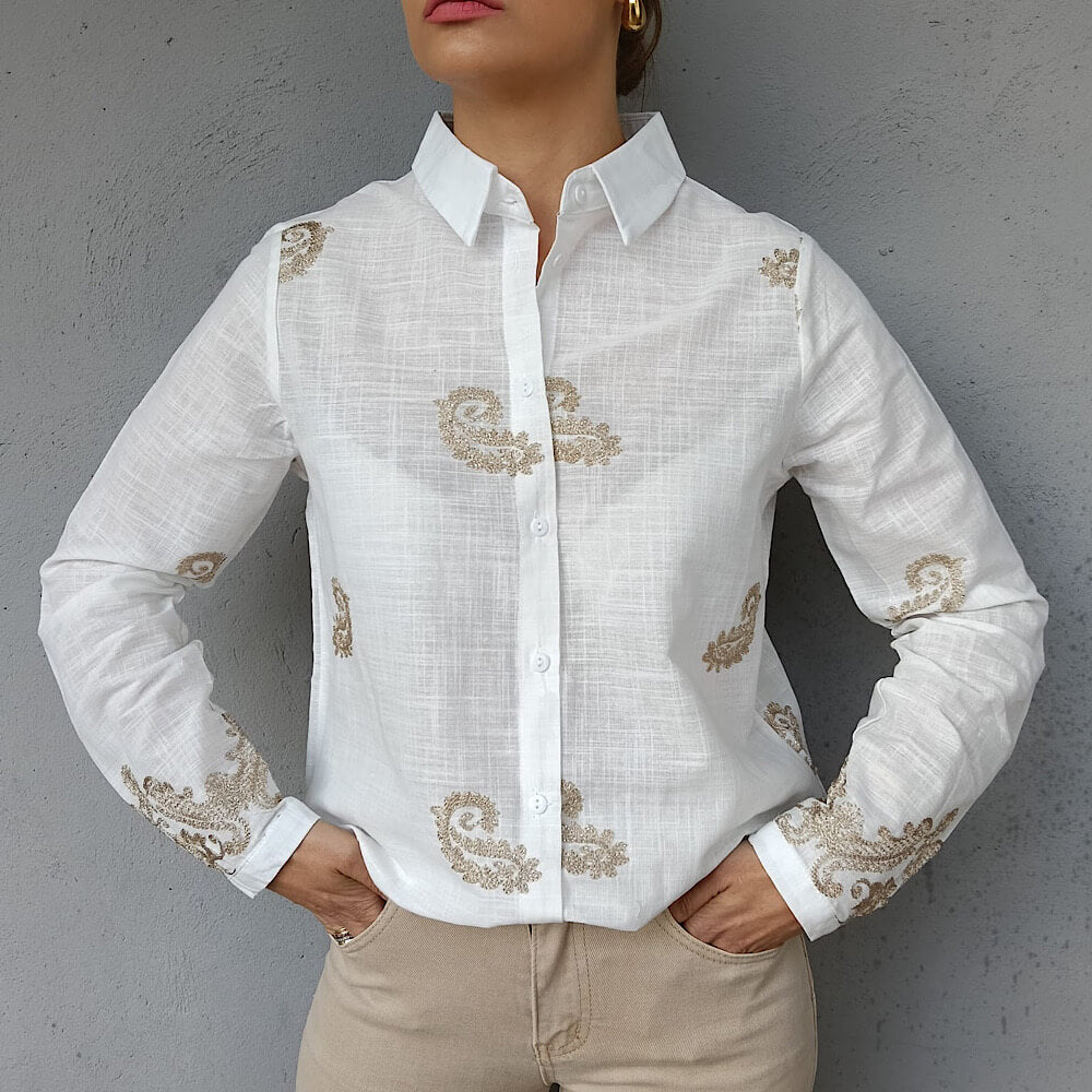 C5790 camisa bordada