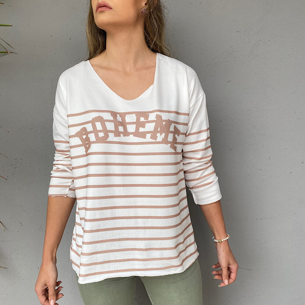 CAMISETA BOHEME RAYAS