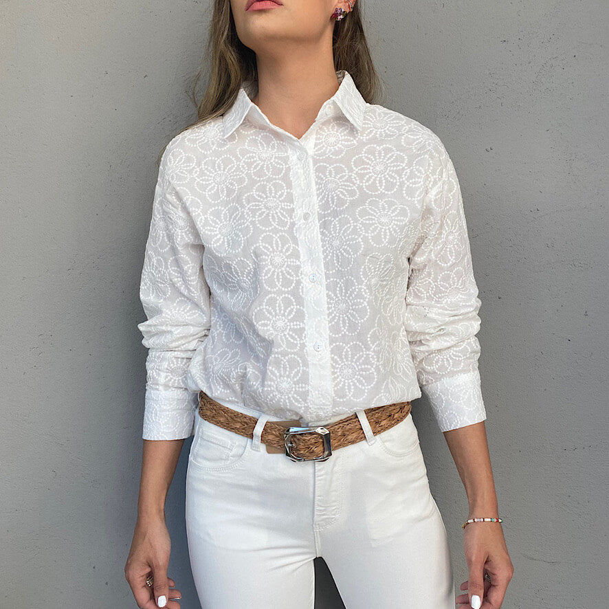 CAMISA MARGARITA BORDADA