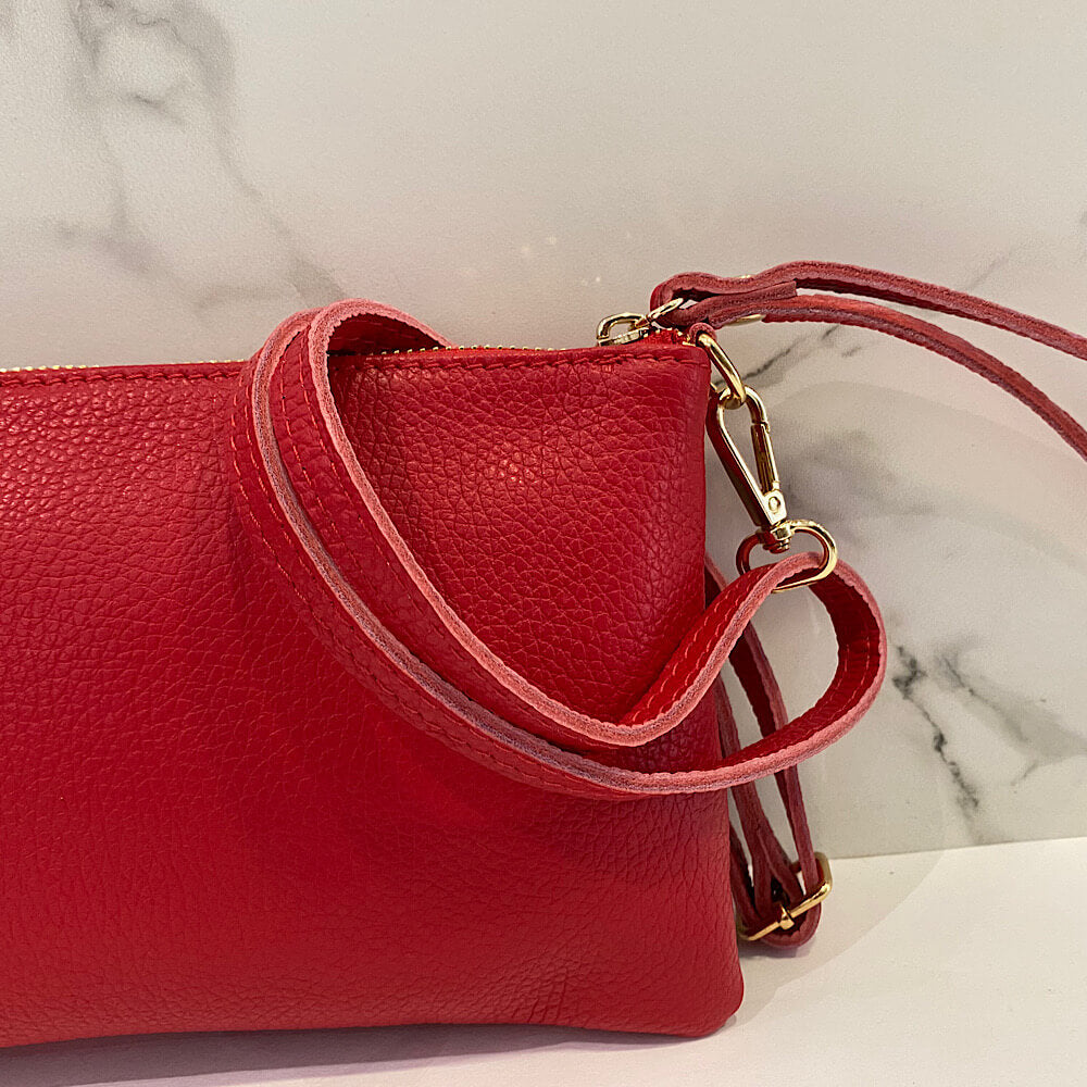 BOLSO PETIT PIEL ROJO
