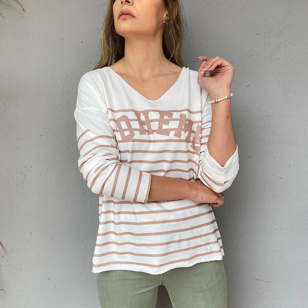 CAMISETA BOHEME RAYAS