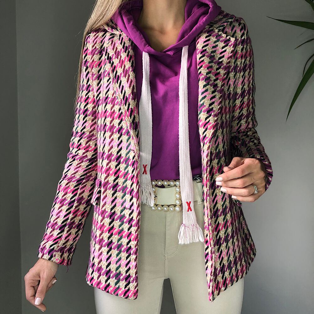 SUDADERA CRETA CON CORDONES