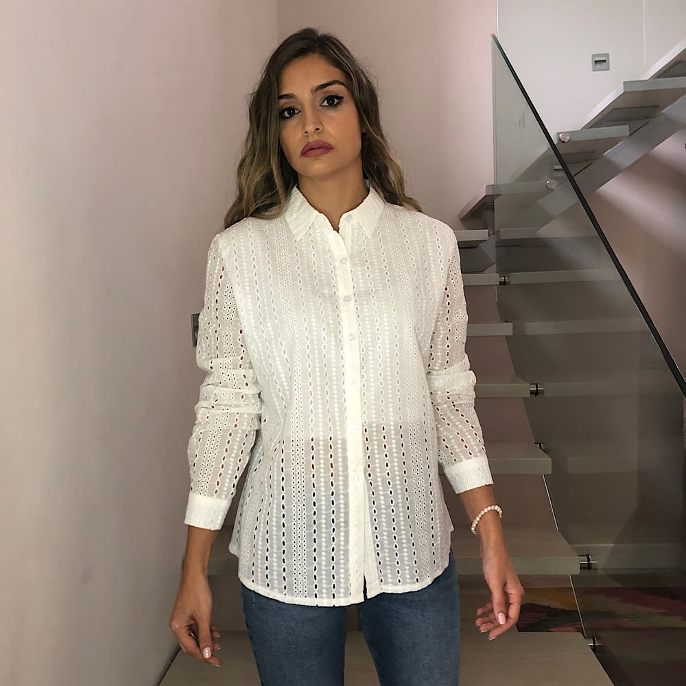 CAMISA PETRA BORDADA