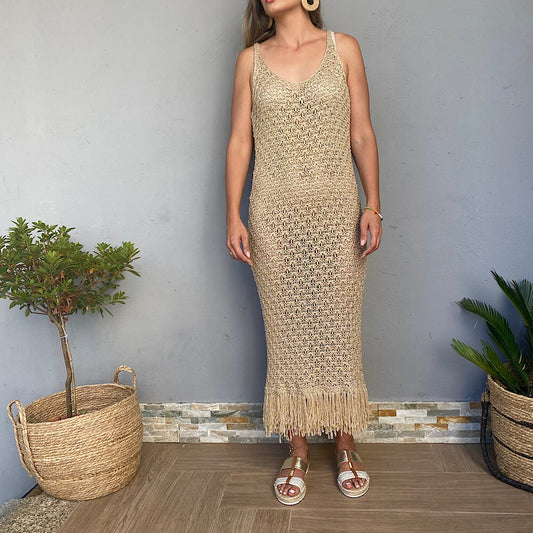 VESTIDO BELICE DORADO