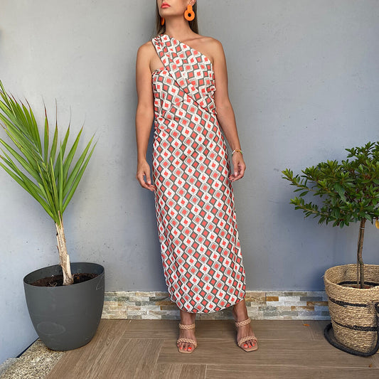 VESTIDO MUMBAI ESCOTE ASIMÉTRICO