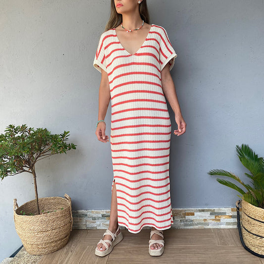 VESTIDO POMPEYA RAYAS