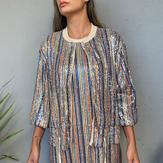 CHAQUETA FORMENTERA LENTEJUELAS