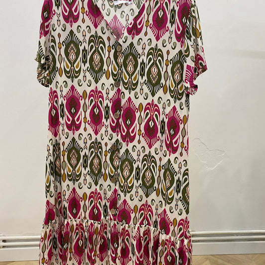 M3818 VESTIDO ABOTONADO M/CORTA