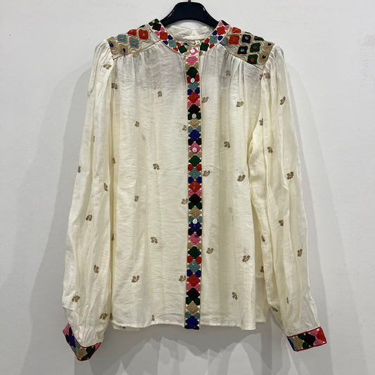1D2301 BLUSA BORDADA