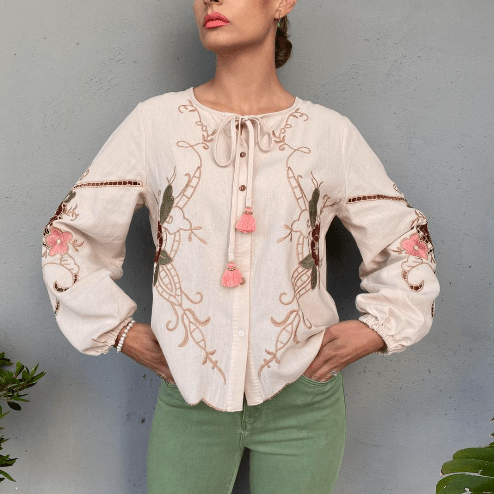 LISBOA BLUSA BORDADA