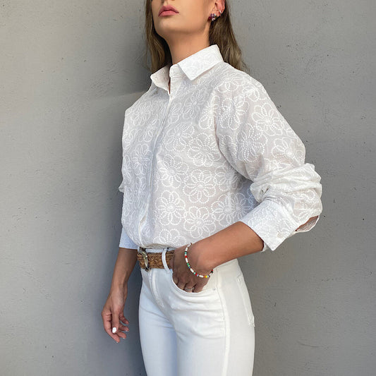 CAMISA MARGARITA BORDADA