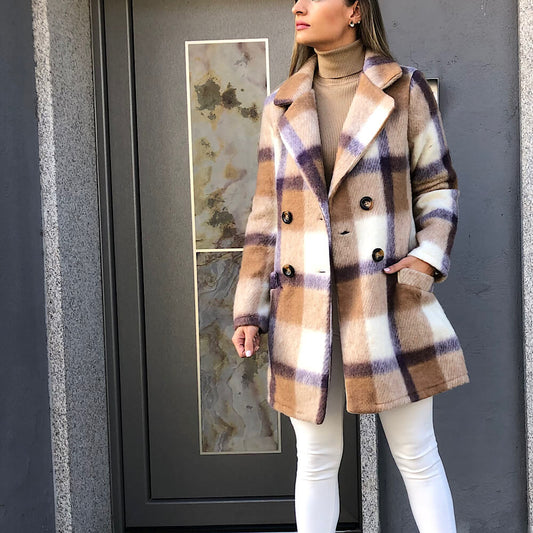 CHAQUETÓN CLAUDIA CUADROS